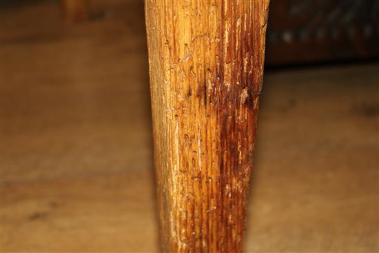 A 19th century pine farmhouse table W.152cm